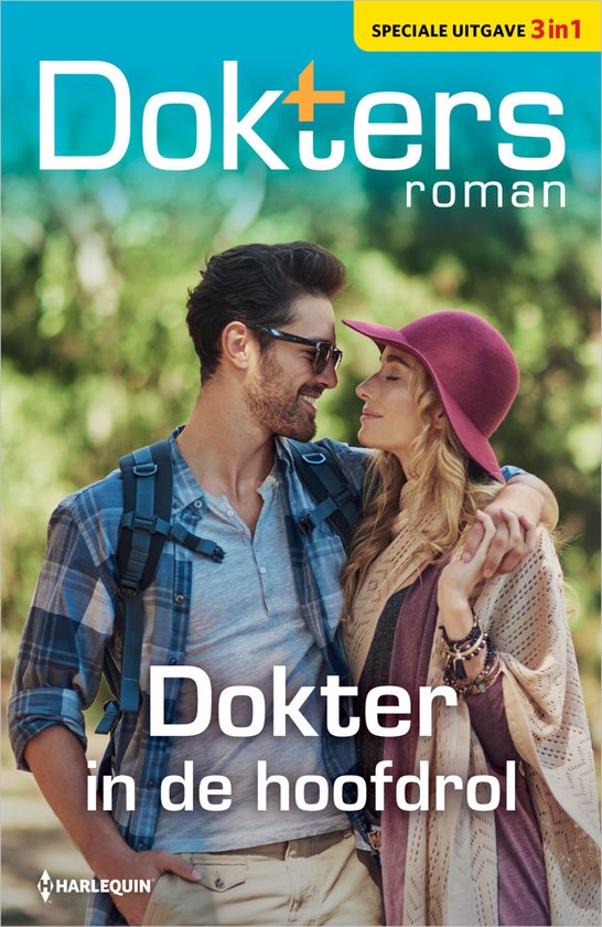 Doktersroman 231 - Dokter in de hoofdrol. Een koppel in de natuur, de man met een rugzak, de vrouw met een hoed.