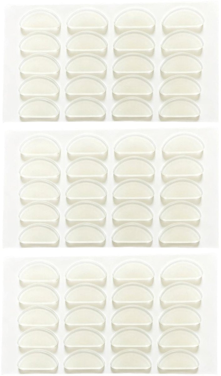 Solidchoice - 30 Paar Transparante Siliconen Neuskussens - Antislip Brilkussens voor Zonnebrillen