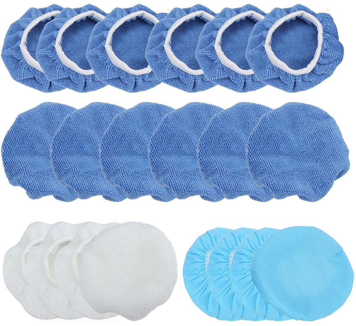 Solidchoice - 12-delige Set Microvezel Polijstaccessoires voor Meubels en Auto's