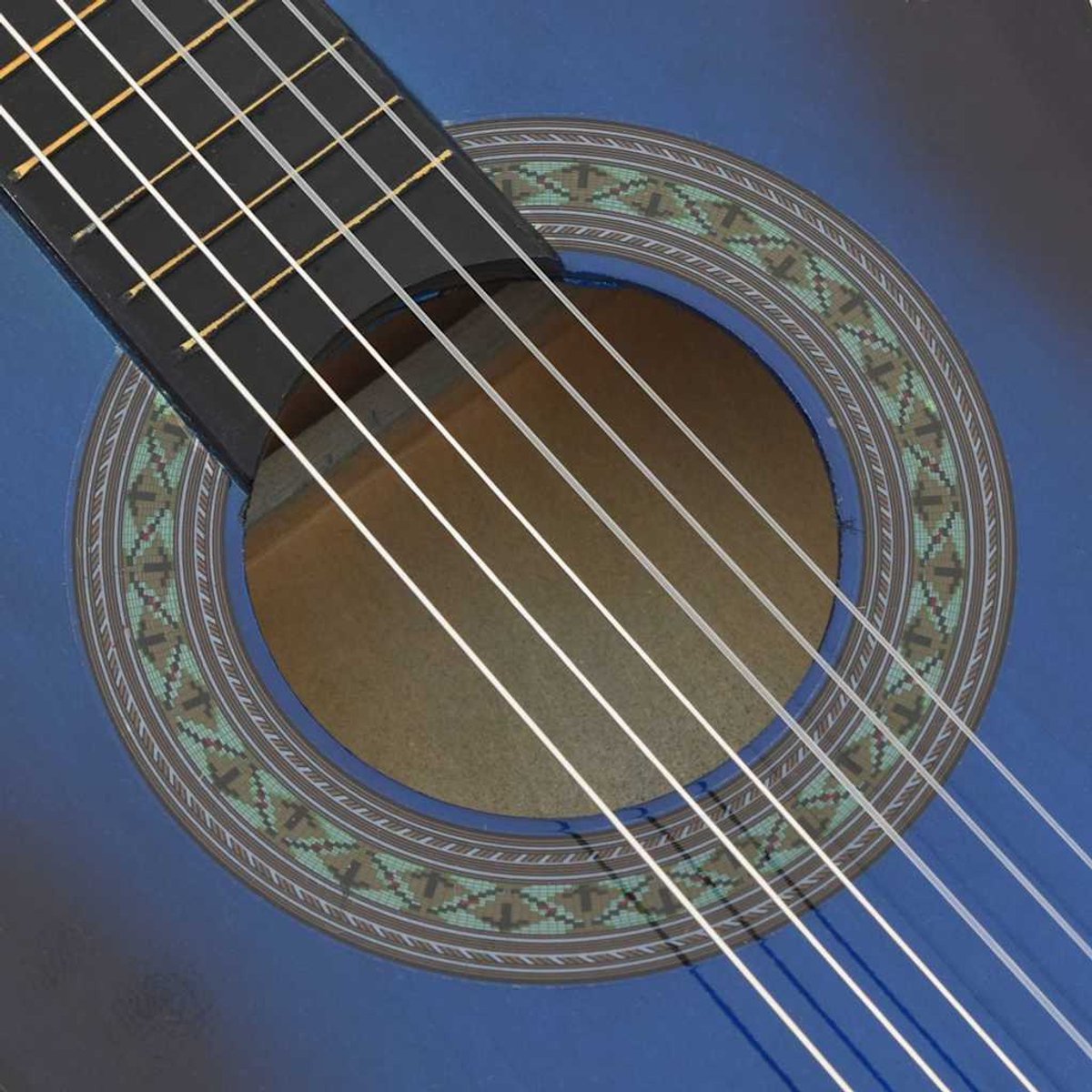 vidaXL - Gitaar - klassiek - beginner - en - kinderen - 3/4 - 36" - blauw thumbnail 2