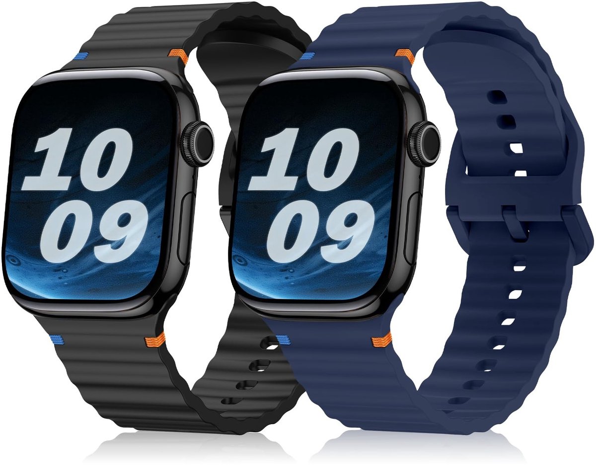Solidchoice - Siliconen Armbanden voor Apple Watch (2 Stuks)