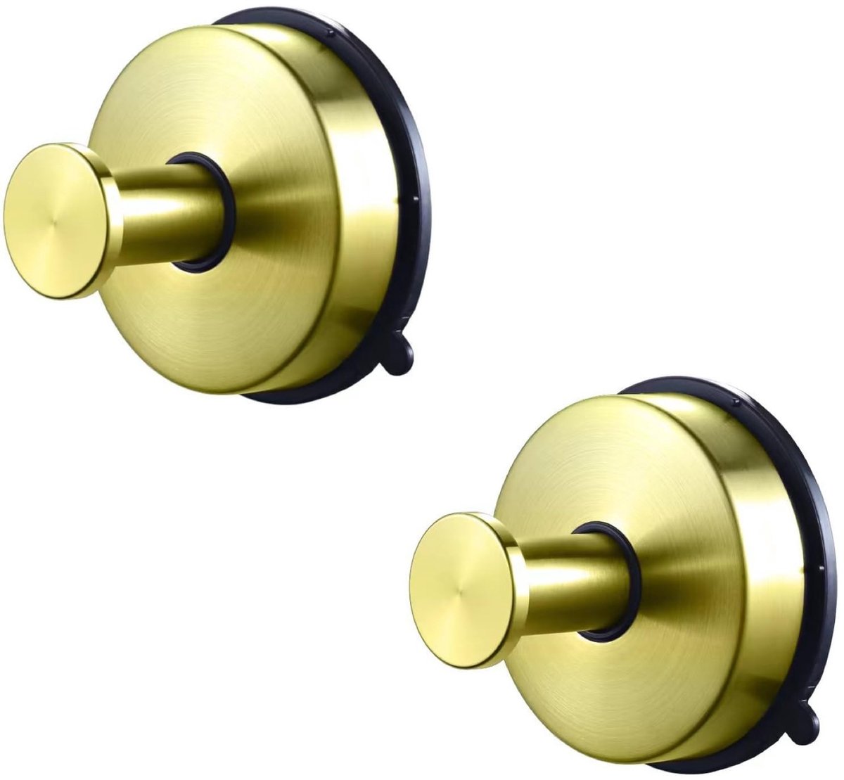 Solidchoice - Set van 2 Haken met Vacuüm Zuignap voor Badkamer en Keuken
