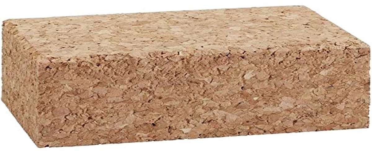 Kurk Schuurblok 60 x 100 mm - Handmatig Schuurblok voor Schuren & Polijsten - Ergonomische Schuurhouder voor Hout, Metaal, Muren & Doe-het-zelf Klussen