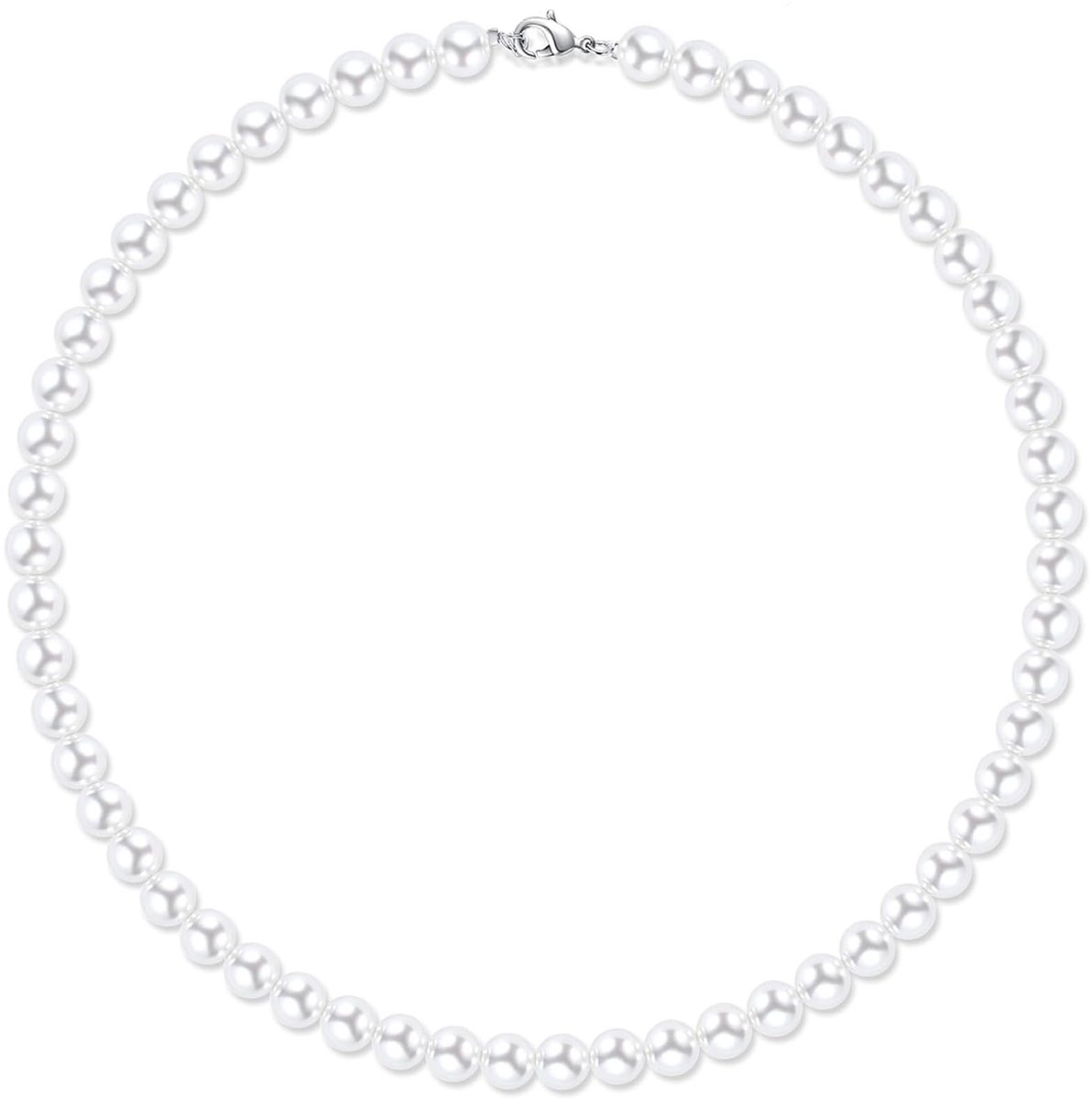Solidchoice - Parelketting voor Dames en Heren - Kunstparels, 40-60 cm