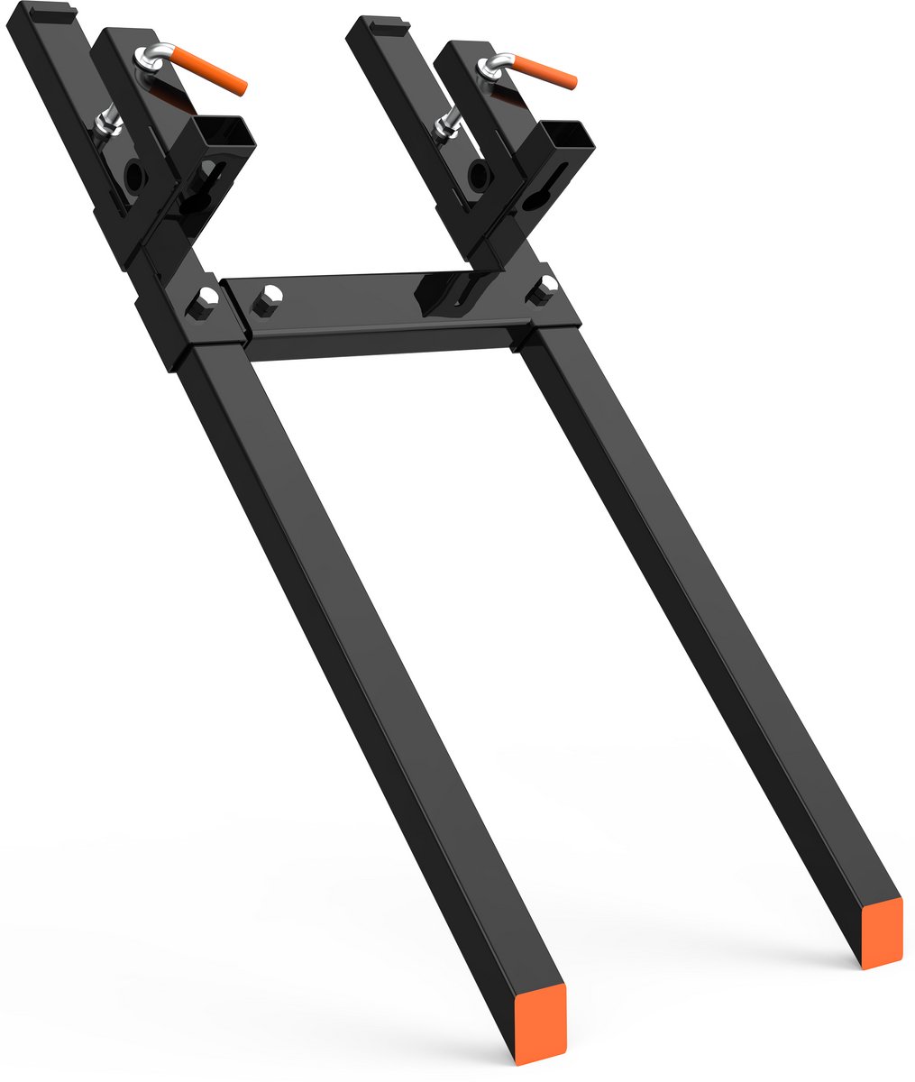 HoerFuriy - Klem Op Palletvorken - Capaciteit 1800kg - Frontladerbevestiging Voor Laadbak - Ideaal Voor Landbouw En Agrarische Toepassingen - 152cm
