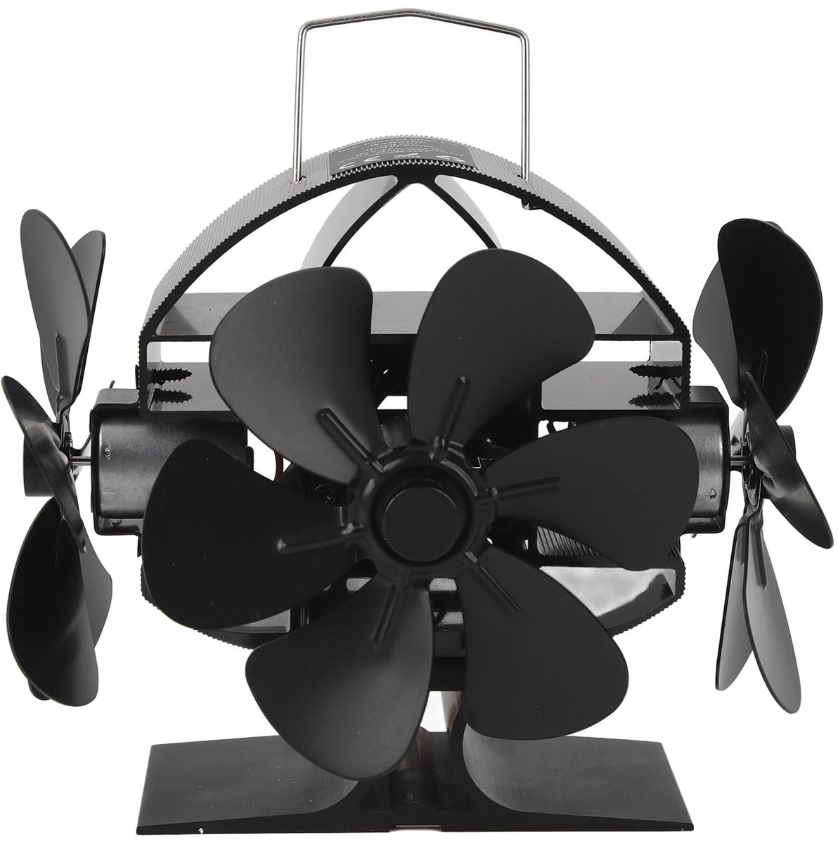 Solidchoice - Warmte Aangedreven Kachel Fan met Beschermende Cover