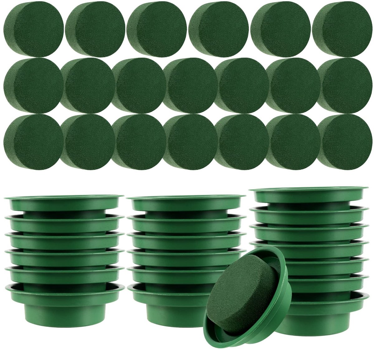 Solidchoice - 20 Stuks Groene Bloem Foam voor Creatieve Bloemstukken