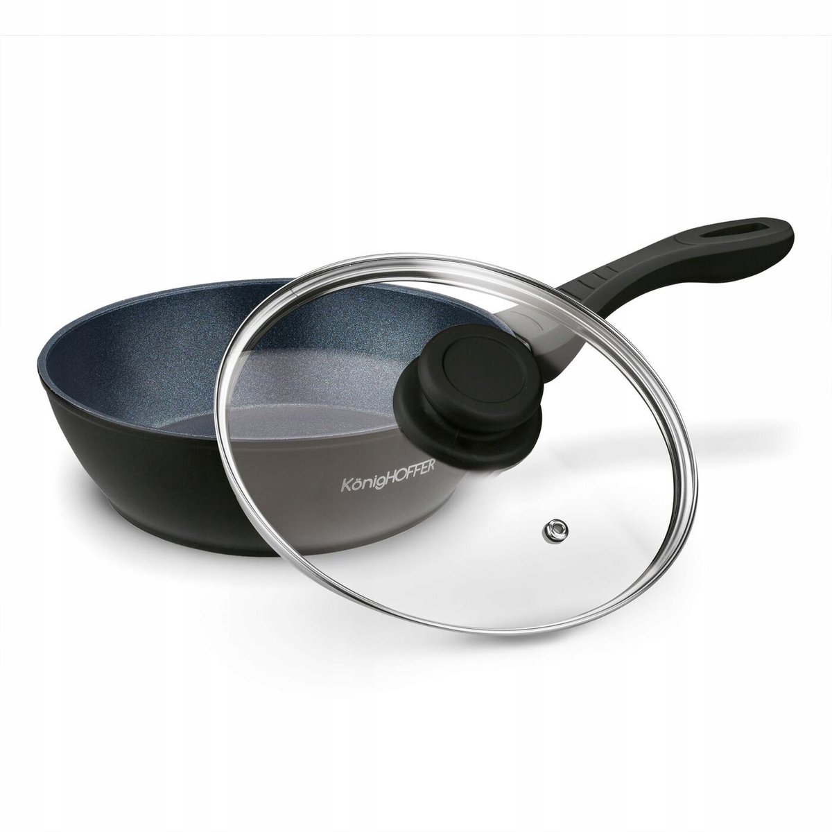Konighoffer Corvos Koekenpan met Deksel - 28 cm - Non-stick - Inductie