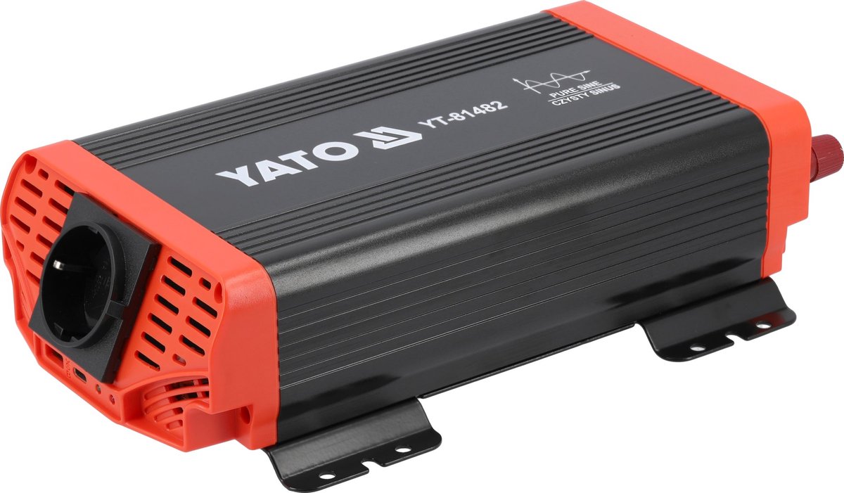 Zuivere Sinus Omvormer 12V naar 230V - 600W Continu (1200W Piekwacht) - Met USB-A & USB-C - Inverter voor Camper, Boot, Auto & Zonnepaneel - Geschikt voor LiFePO4, AGM & Gel