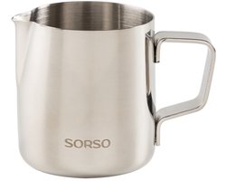 SORSO Barista melkkannetje, roestvrij staal, 150 ml – Zilver