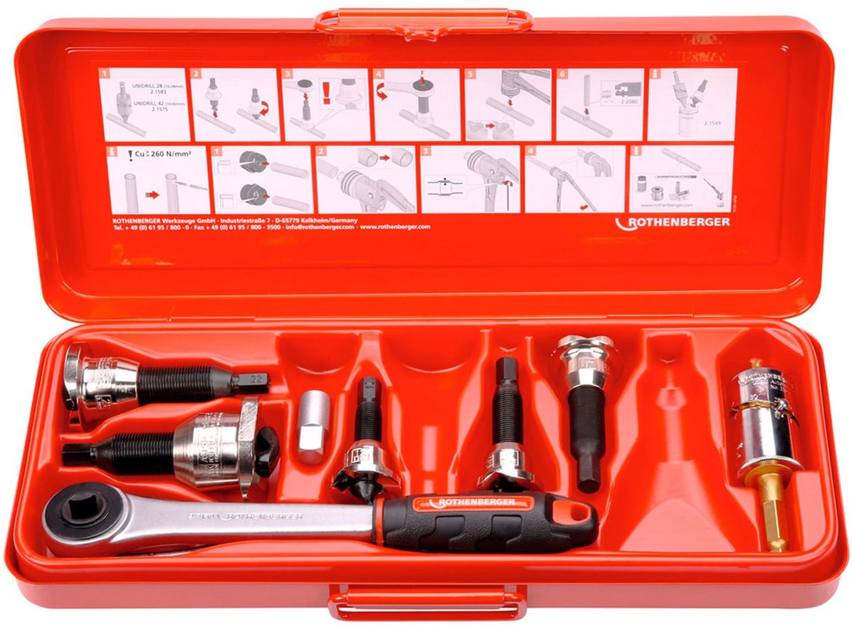 ROTHENBERGER Halsbandset, 12-15-18-22-28mm - 22103