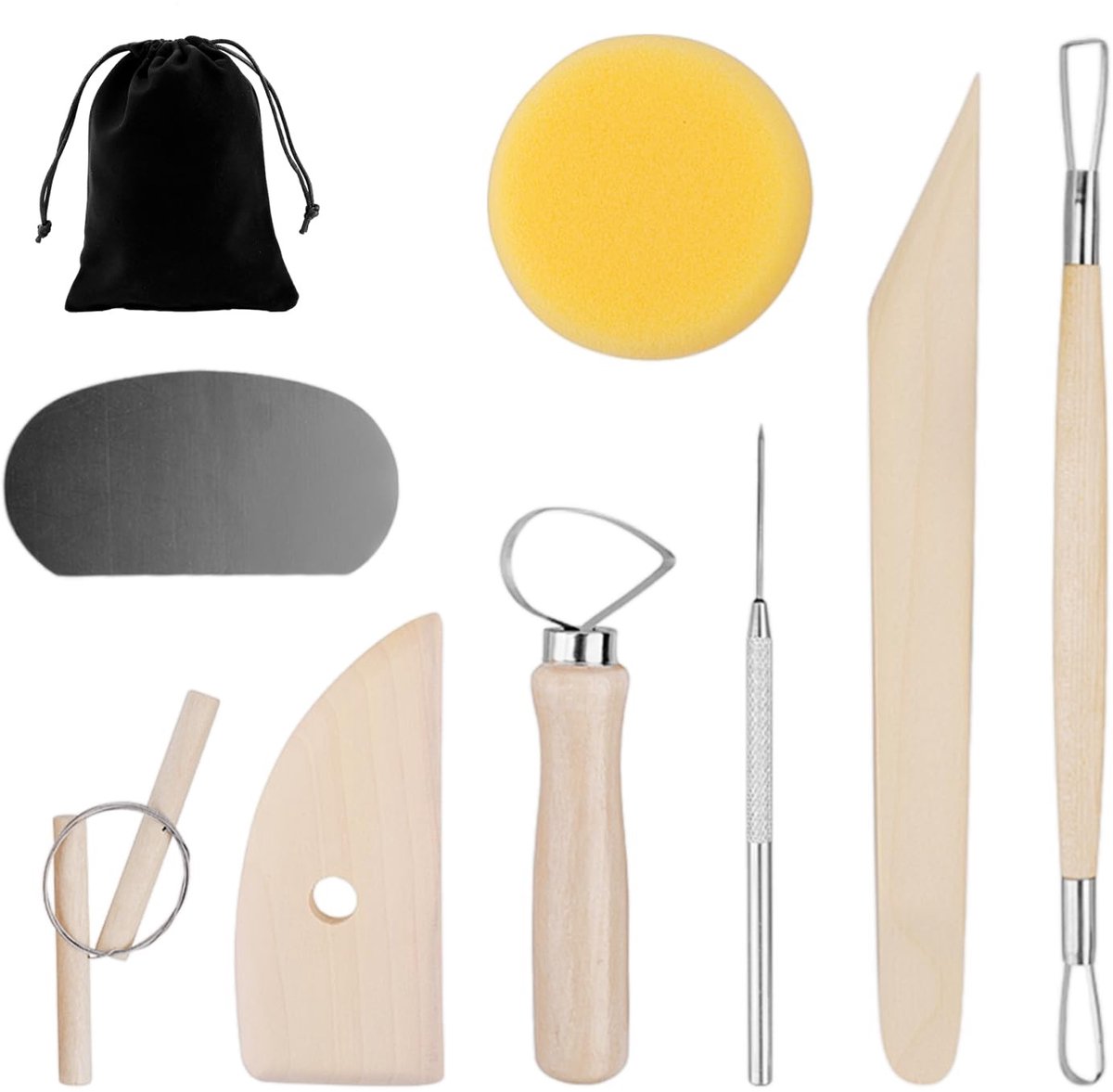 Solidchoice - Set van 8 Kleikunst Gereedschappen - Snijden en Schrapen, DIY voor Beginners