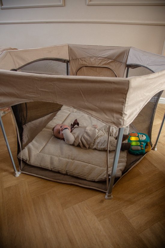 Mamaloes Boris Beige 6-Hoekige Inklapbare Baby Box ML040608 van Mamaloes — afbeelding 2