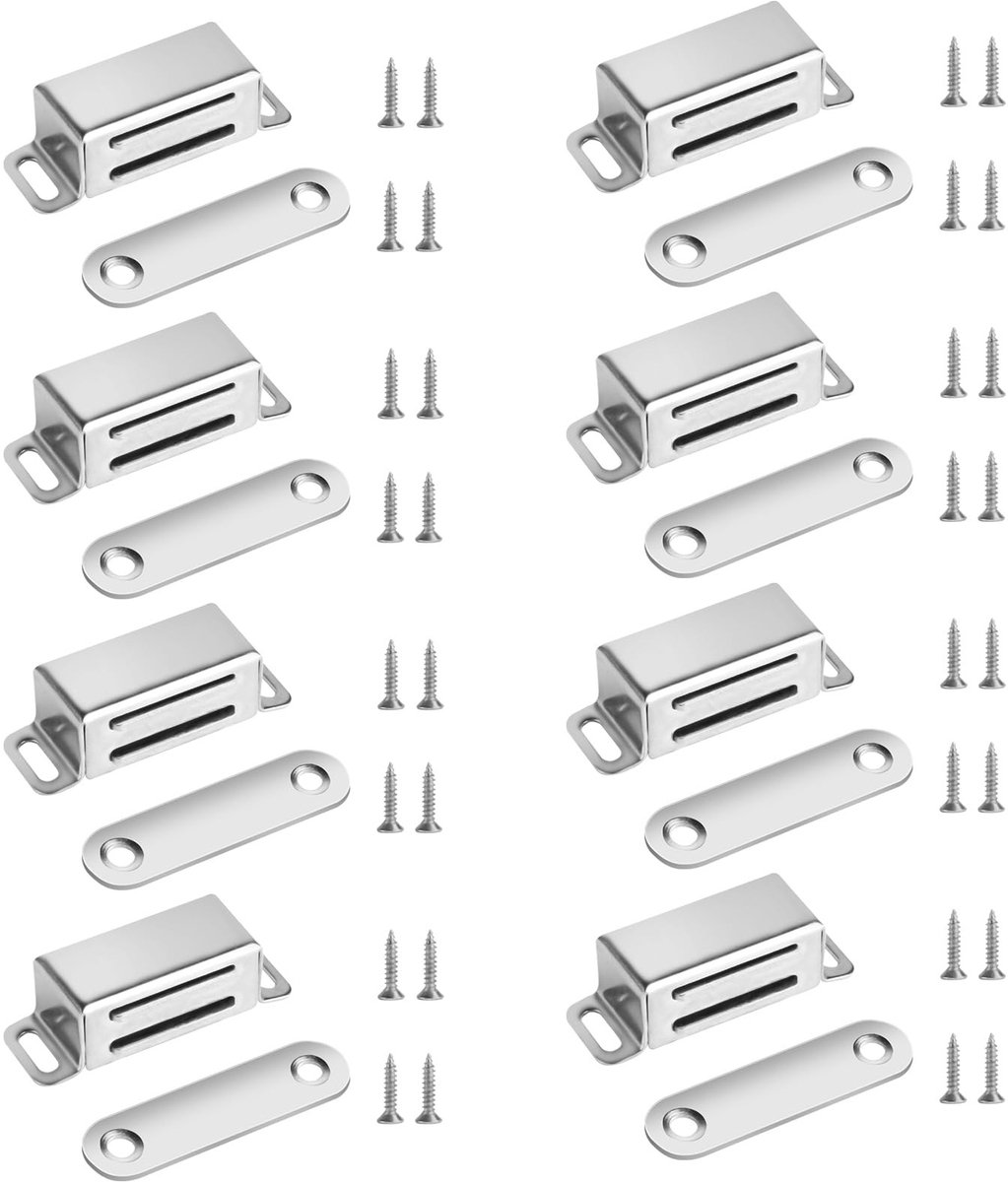 Solidchoice - 8 Stuks Sterke Deurmagnetsnappers voor Kastdeuren