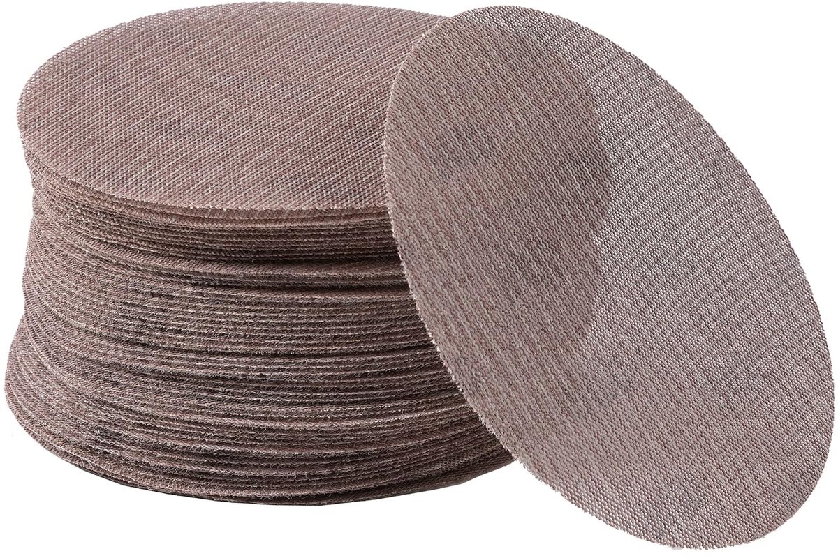 Schuurrooster - 50 stuks - 125 mm - klittenband - korrel 500 - voor het stofvrij slijpen van carrosserie - hout - metaal - kunststof - lak - past op alle 125 mm schuurmachines