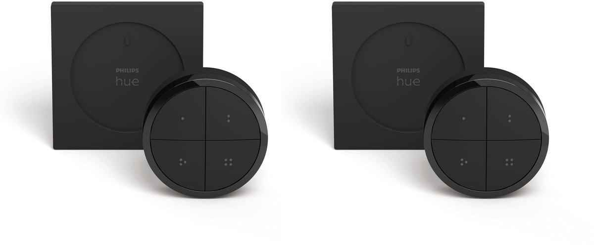 Philips Hue Voordeelverpakking - met 2 Hue Tap dial switch (Zwart) - Hue Accessoires