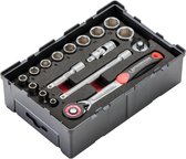 ROTHENBERGER 6-kant-steeksleutel set 1/4", 17-delig - 1000002180