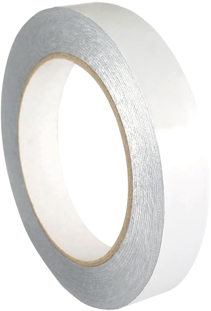 Klebeshop24 Aluminium adhesive tape 19 mm x 50 m - ventilation adhesive tape - aluminium tape - silver - ShopVlot