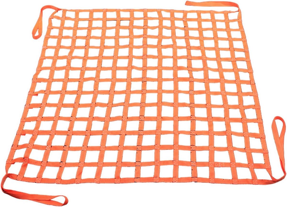 Load Lifting Net, 300 kg Load Capacity, Polyester Lifting Net with 4 Corner Straps Safety Net for Container - ShopVlot