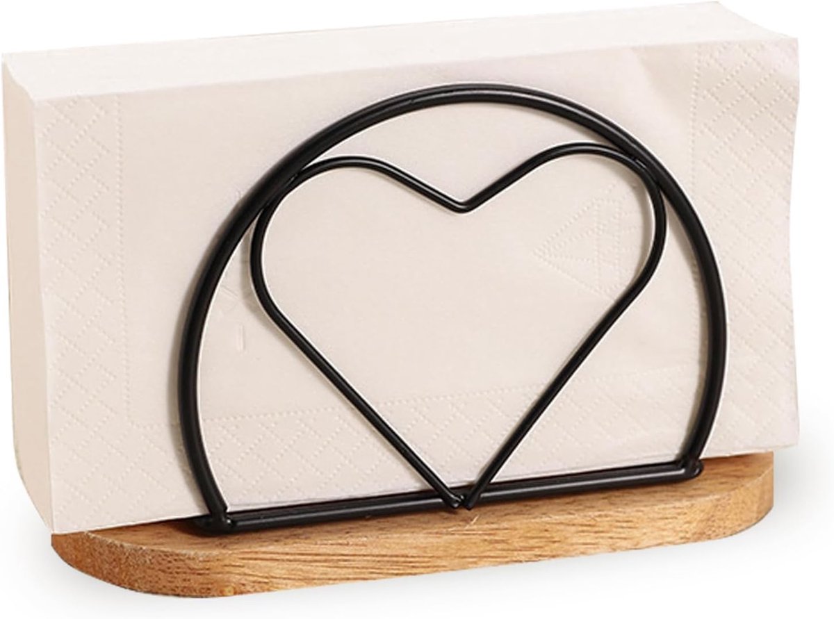 Standing Napkin Holder, Iron Napkin Dispenser for Kitchen, Restaurant, Bar, Farmhouse, Cocktail Party and Picnic - ShopVlot
