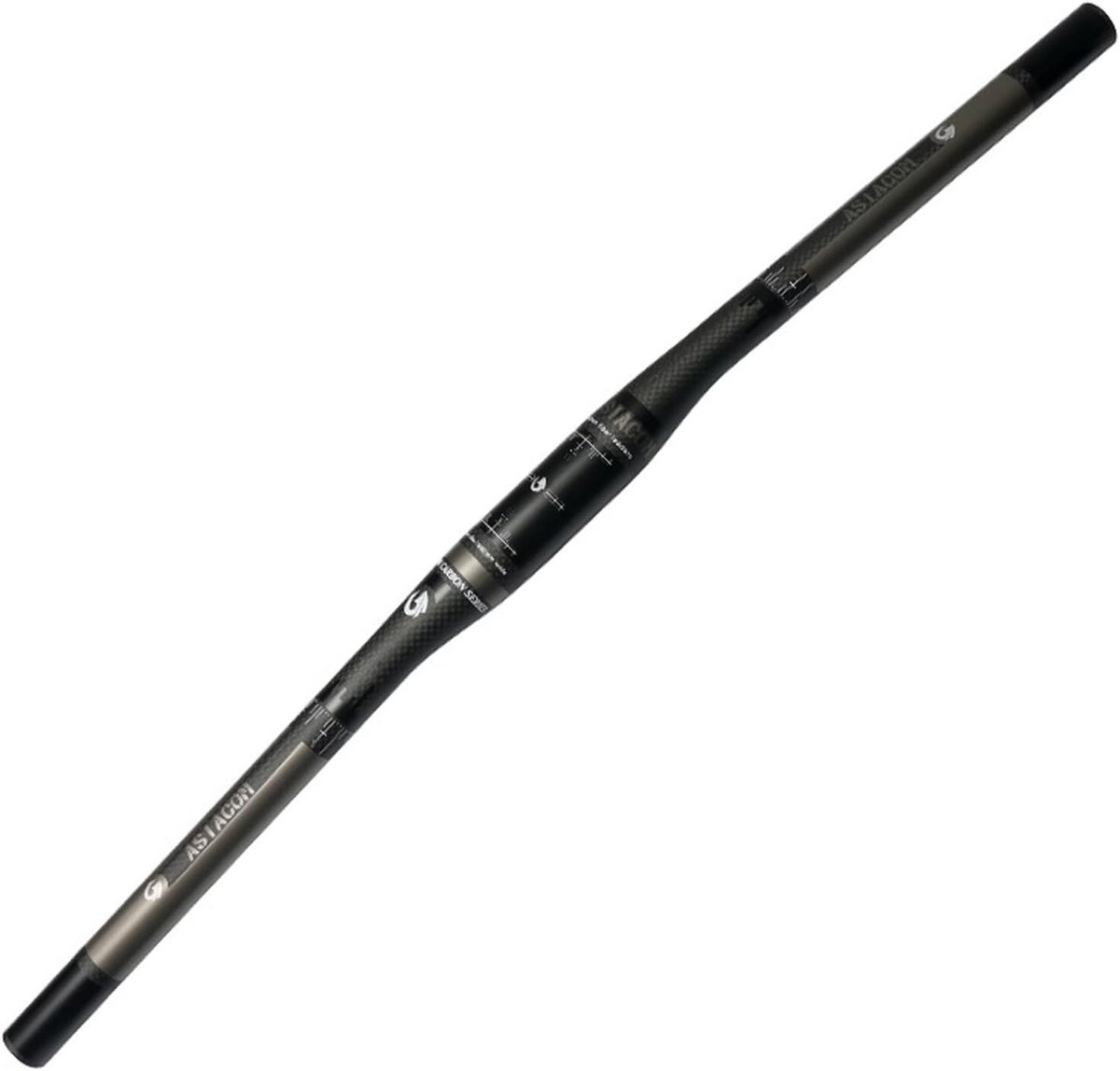 Mountainbike-stuur, geschikt voor 31,8 mm stuurpen, 3K-patroon, koolstofvezel, mat, licht, fietsstuur - ShopVlot