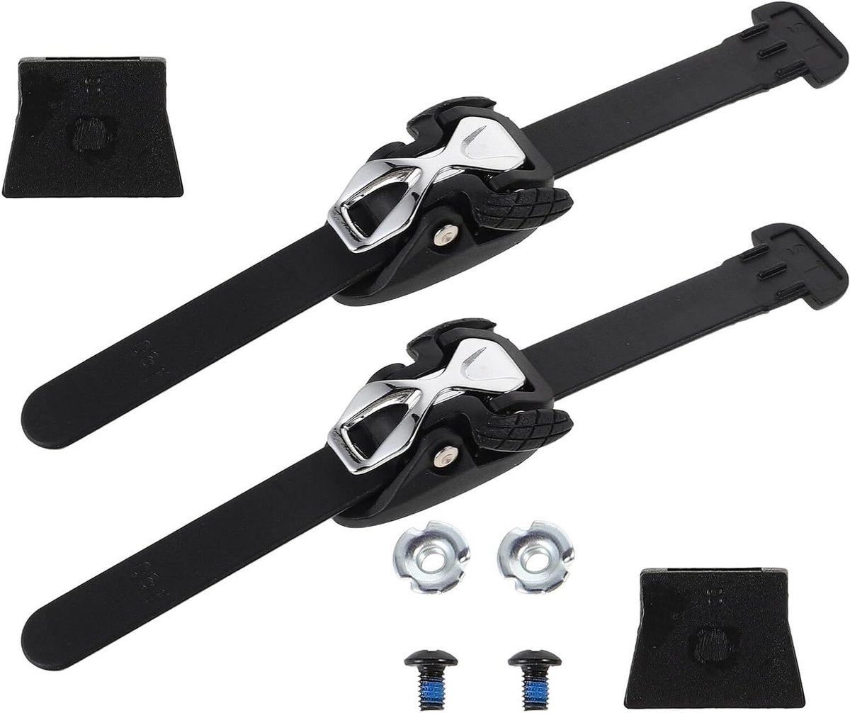 Inline Skates Riemen - Schoen Gespen - Sportieve Activiteiten - Micro-verstelbare Gesp - 2 Sets - Zwart