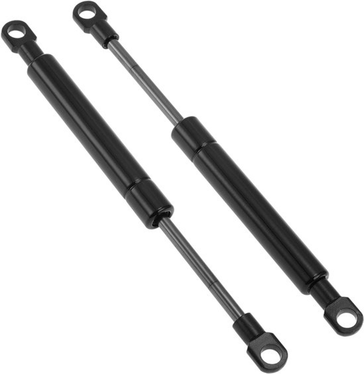 200mm gasveren 100N/10kg zwart carbon staal voor RV gereedschapskist deksel en kastdeksel - 2 stuks