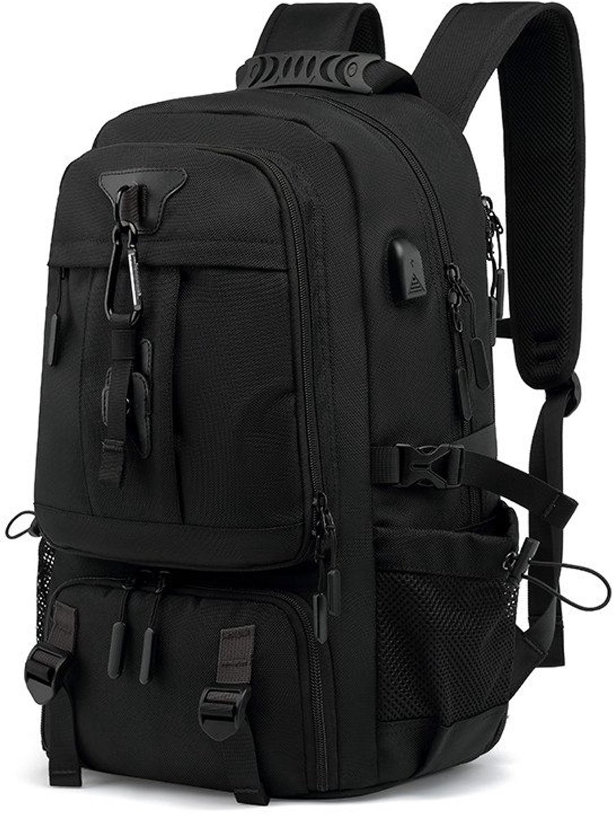 COVREO Laptoprugzak 32 x 21 x 53 cm zwart PVC polyester, 60L voor 17 inch laptop