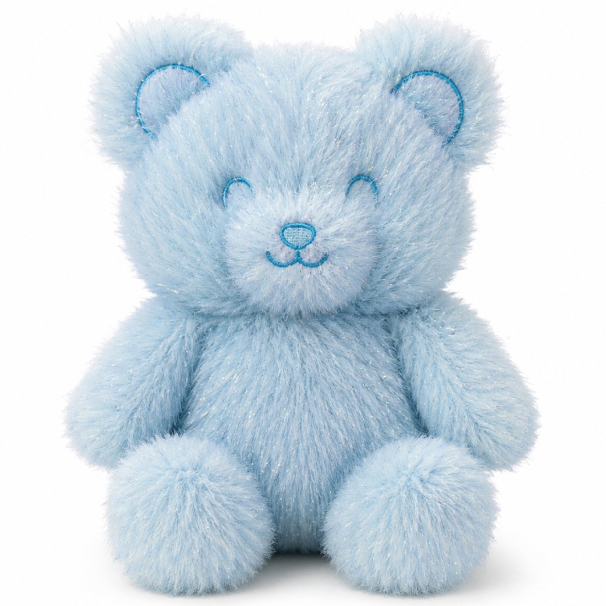 Teddybeer Glitter Lichtblauw Pluche Knuffel 22 cm
