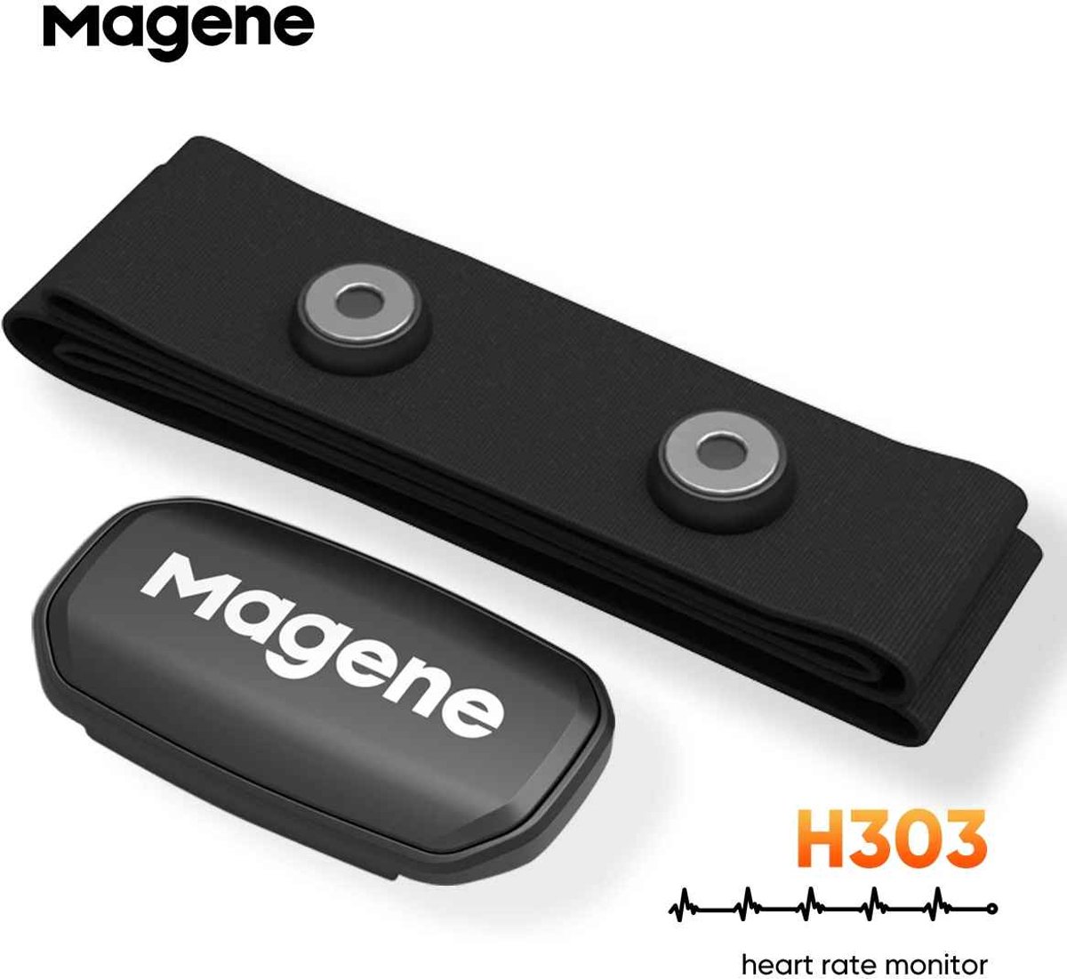 Casa Living Hartslagmeter - Met Borstband - Bluetooth 4.2 - ANT+ - Realtime Hartslagmeting - IP67 Waterbestendig - Sport