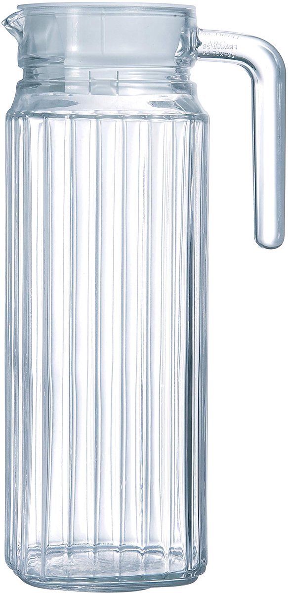 Casalora Karaf van Glas met deksel - 1100ml - Waterkan voor Water, Sap en Frisdrank - 24 x 8cm (dxh)