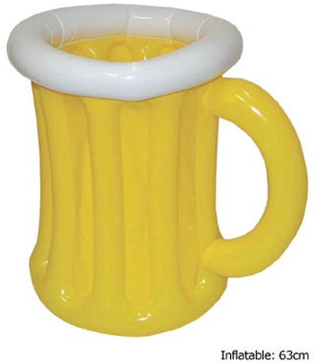 "Opblaasbaar bierglas - Verkleedattribuut - One size"