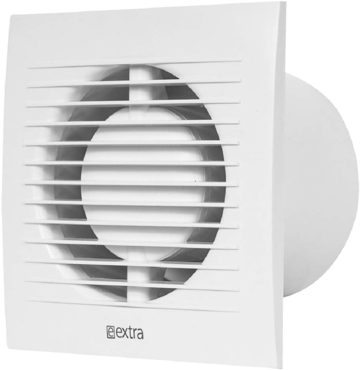 Badkamerventilator - Wit - Ø 100 mm - Stille Wandventilator van Hoogwaardig Kunststof - Voor Keuken, Toilet en Badkamer