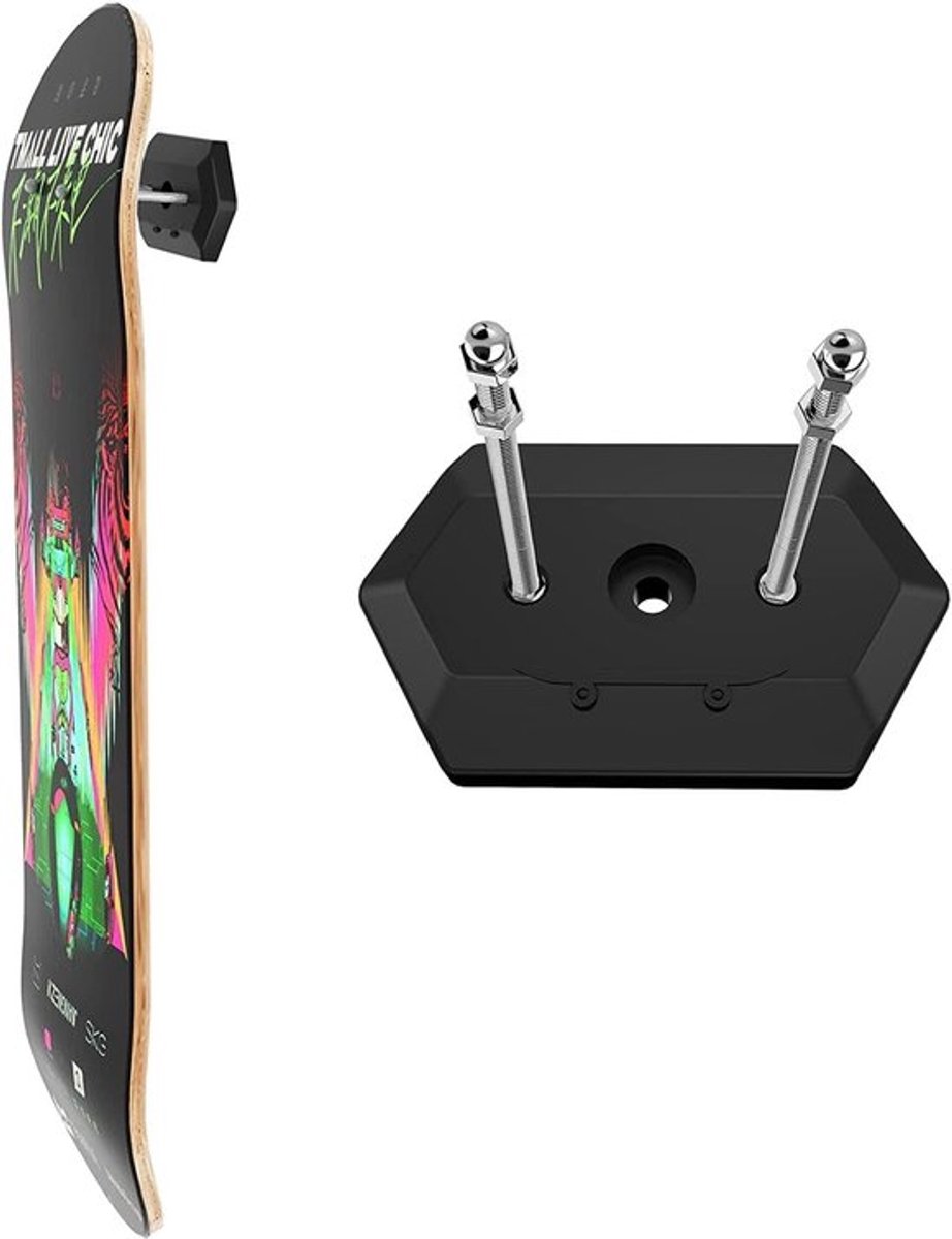Skateboard Wandhouder voor Presentatie en Opslag van Skateboards en Snowboards - Stevige Bevestiging en Ruimtebesparend Ontwerp