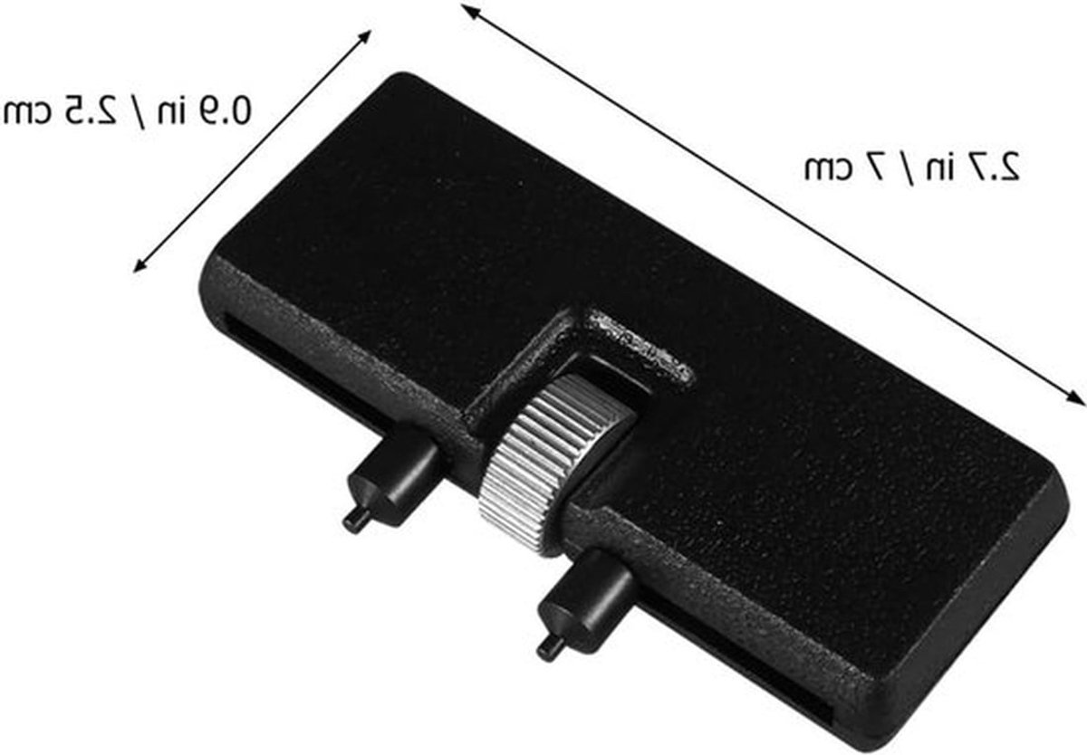 Huisopeningstool voor horloges - Horloge gereedschapset met houder, waterdichte afdichtingen en batterijen, ideaal voor horlogereparatie en onderhoud, Zwart