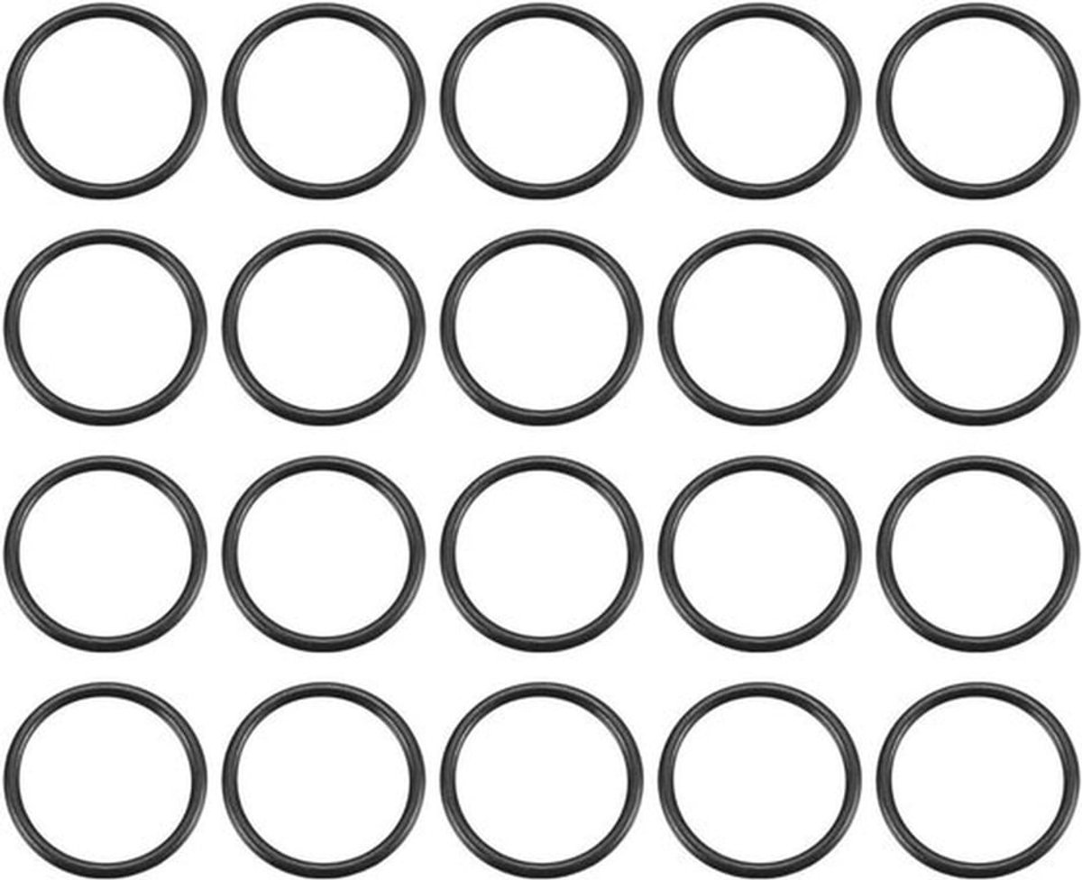 20 Stuks Nitrile Rubber O-Ringen, 21mm Buitendiameter voor Waterdicht Afsluiten, Ideaal voor Loodgieterswerk en Auto Reparatie