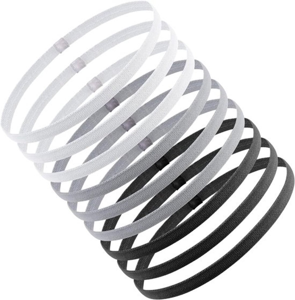 Elastische en Antislip Sport Haarbanden, 9 Stuks Silicone Grip Haarbanden voor Fitness, Hardlopen, Tennis en Basketbal
