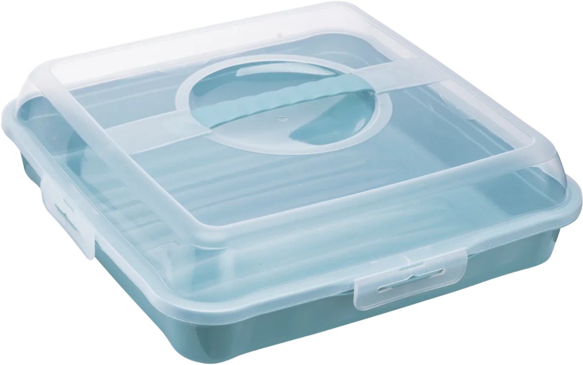 keeeper Enrico Vierkant Container Blauw, Transparant 1 stuk(s)