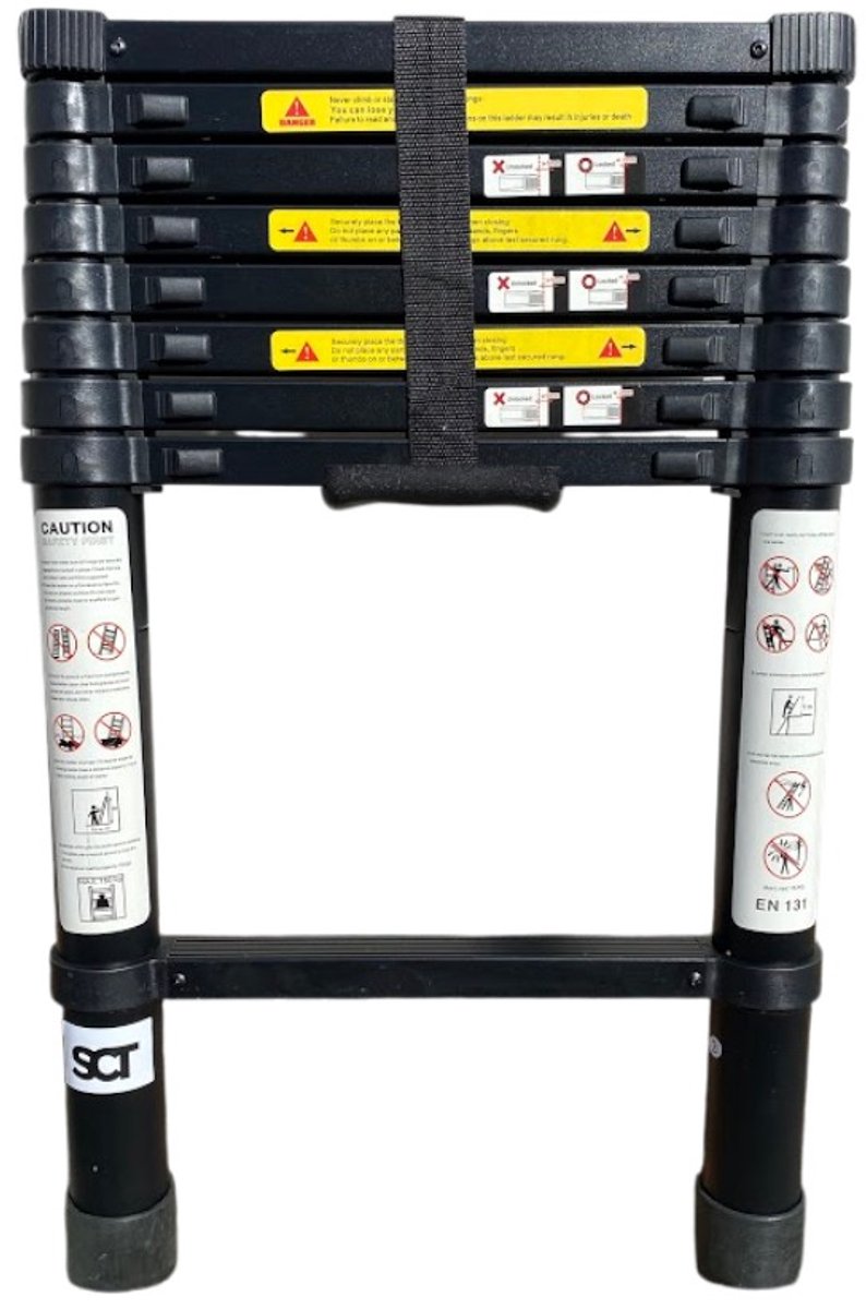 SCT Telescoopladder 2,6 meter - Aluminium - Compact - 150 kg