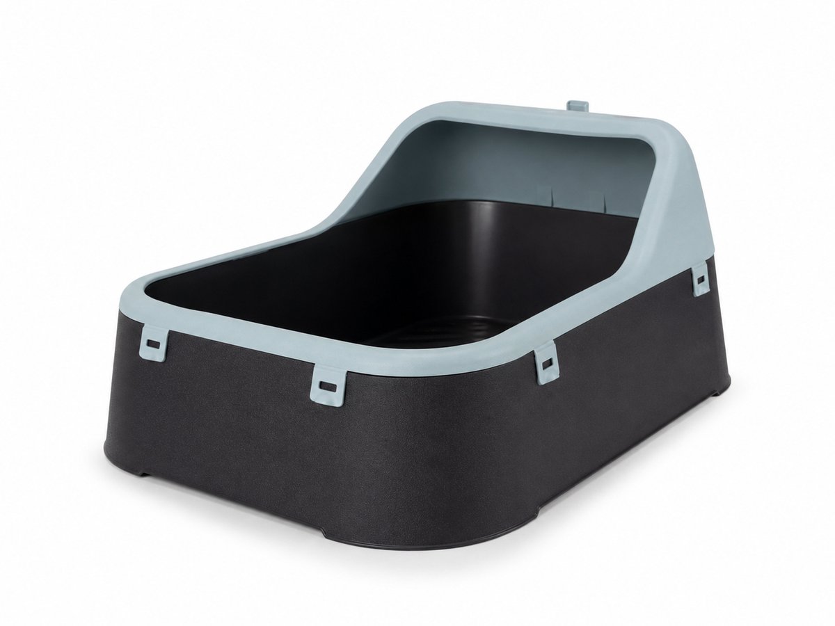 MamaPetz 07 Lull Litter kattenbak met schepje zwart/blauw