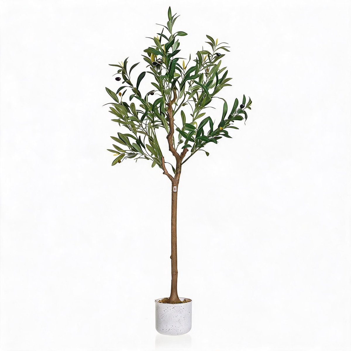 Triumpunpre - Kunst‑Olijfboom - 120cm, duurzaam anti‑UV polyester, verzwaarde cementpot voor zakelijk gebruik