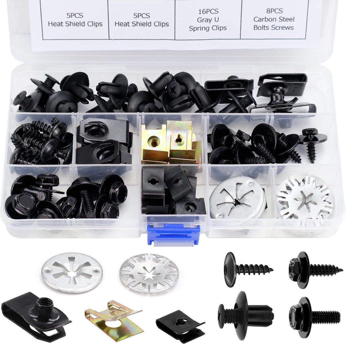Solidchoice - Carrosserieschroeven Set van 80 Stuks voor Auto-reparatie