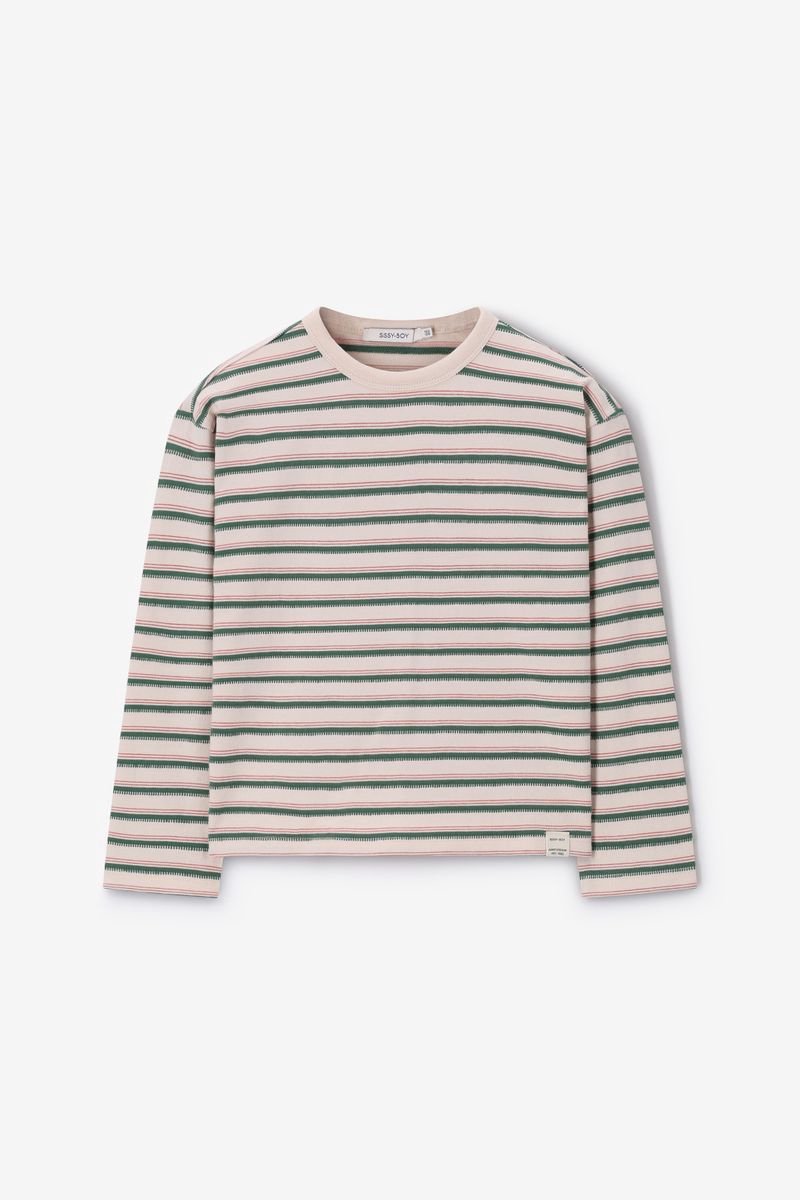 Sissy-Boy - Wit gestreept longsleeve T-shirt