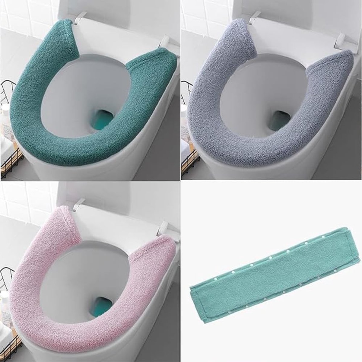 Solidchoice - 3 Stuks Wasbaar Toiletzitting Deksel