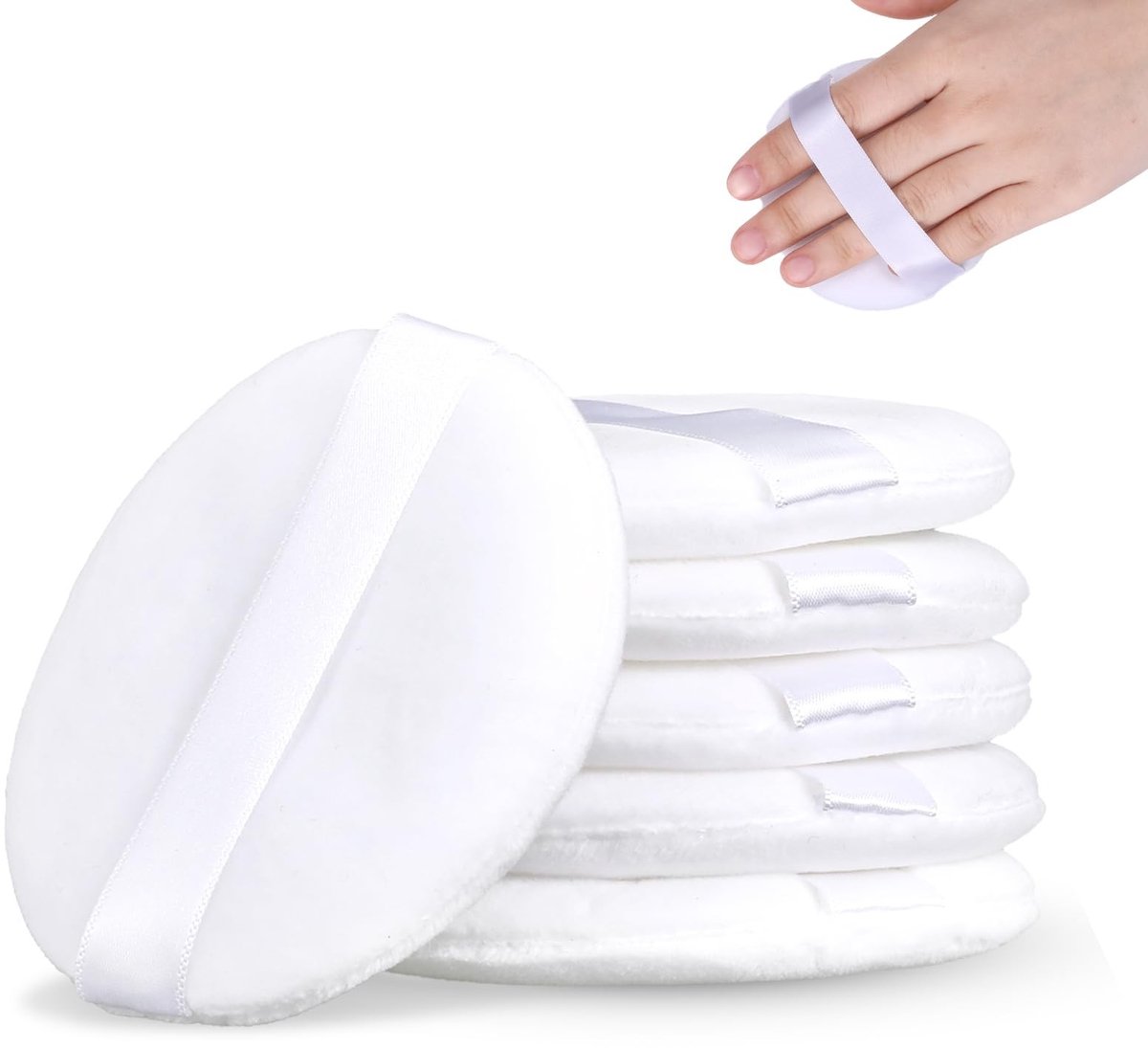 Solidchoice - Set van 6 Grote Pluizige Poederkwasten