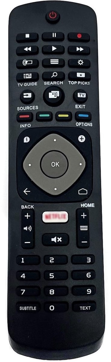 Solidchoice - Vervangende Afstandsbediening voor Philips TV - Compatibel met LCD LED