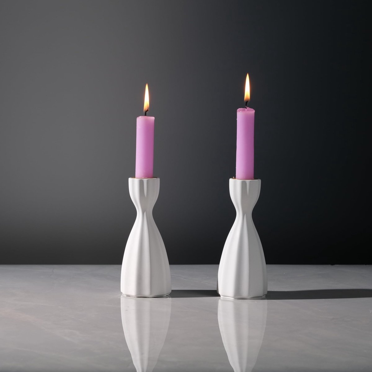 Solidchoice - Twizzle Twist Kandelaar Set van 2 - Decoratief voor Tafel