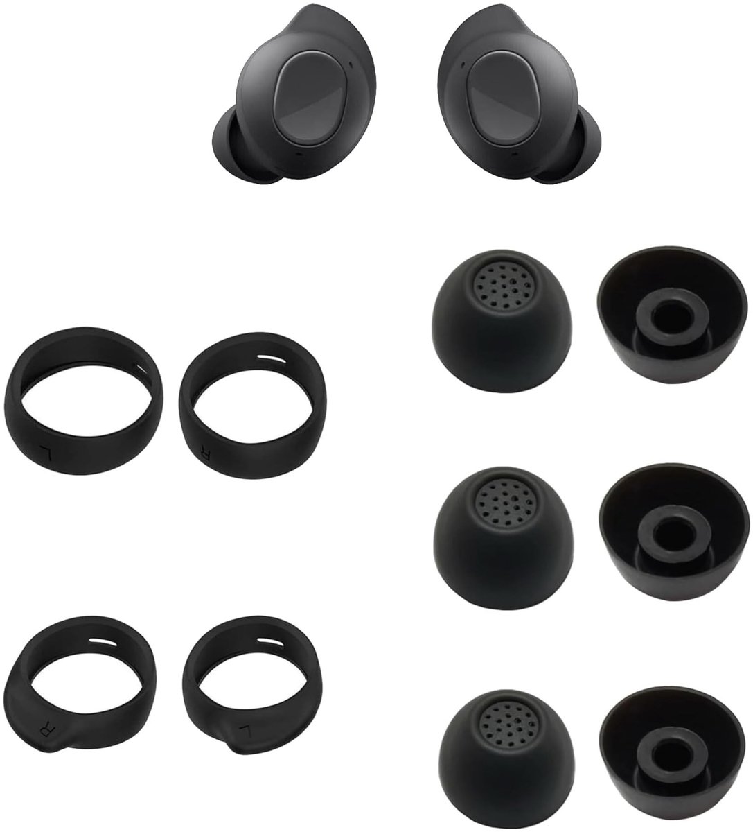 Solidchoice - 3 Pairs Silicone Oordopjes voor Galaxy Buds FE met Oorwings