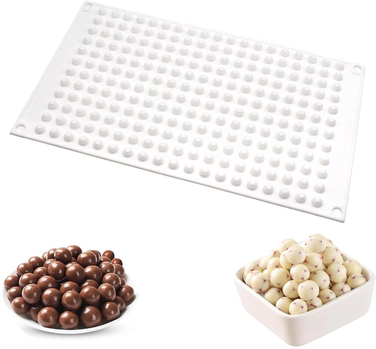 Solidchoice - Set van 2 Mini Silicone Mallen voor Chocolade en Snoep