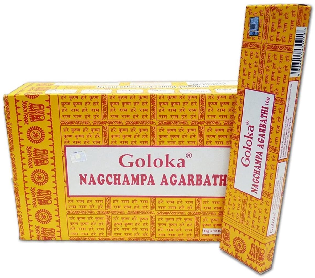 Solidchoice - Goloka Nag Champa Wierook 16 g x 12 Dozen